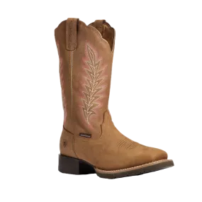 Ariat Ladies Hybrid Rancher Waterproof Pebbled Tan Boots 10034049
