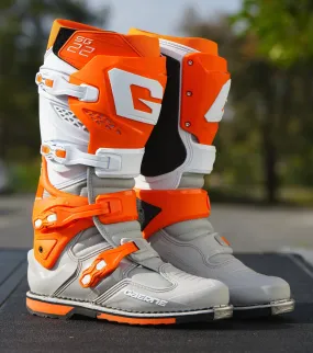Gaerne SG-22 Boots - Orange/White/Grey