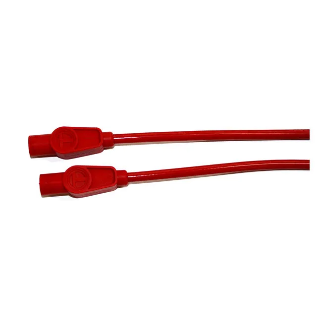 Taylor Sumax S20234 Ignition Leads Spark Plug Wires Red for Harley-Davidson Sportster 2004-06
